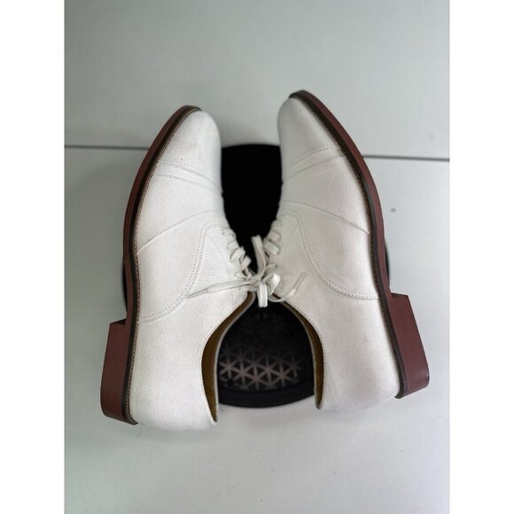 Ralph Lauren Team USA Olympic Flat White Nubuck Oxford Shoes - W10/M8 main image 4